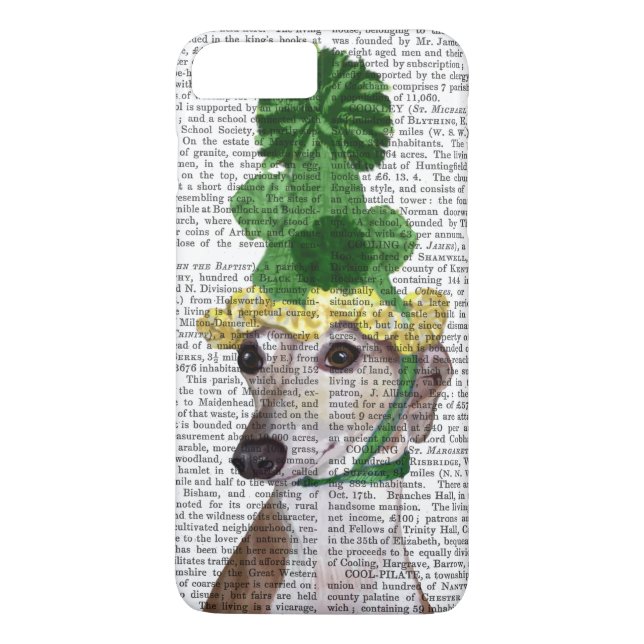 Coques Case-Mate iPhone Greyhound en vert Casquette tricoté 2 (Dos)