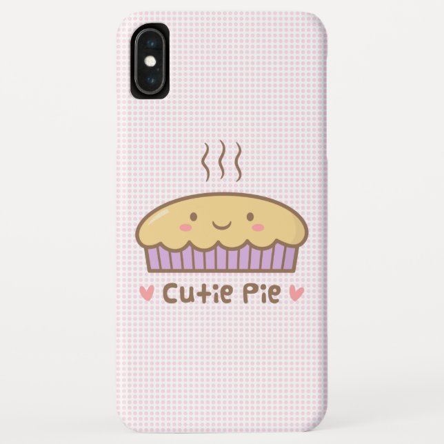 Coques Case-Mate iPhone Griffonnage de tarte de Kawaii Cutie pour elle (Dos)