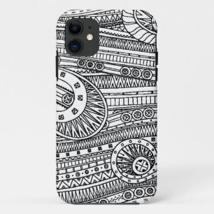 Coque Case-Mate iPhone Griffonnage ethnique de motif