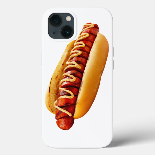 Coques Case-Mate iPhone Grill à petit pain de viande tranchée moutarde pou (Verso)