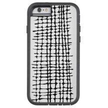 Grille biologique noire et blanche Motif Art Abstr