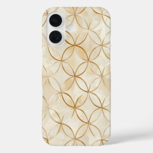 Coque Pour iPhone 16 Grille Cercles d'infini