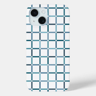 Coque Case-Mate iPhone Grille colorée avec nuances de tons de la mer dans