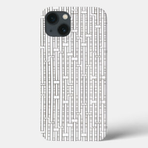 Case-Mate iPhone Case Grille industrielle noir et blanc minimaliste mode
