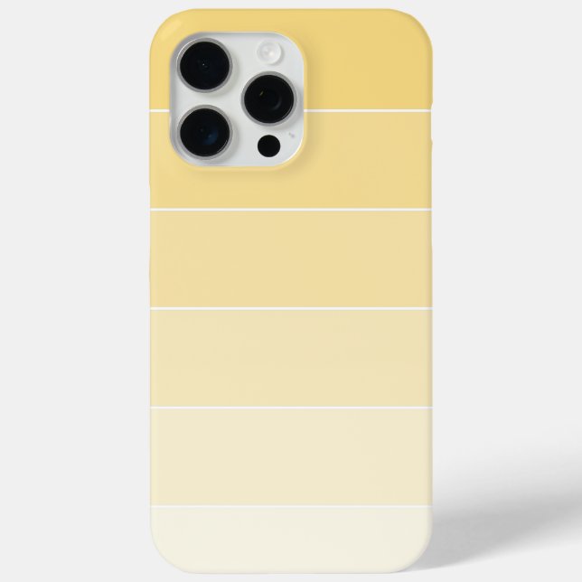 Coques Case-Mate iPhone Grilles Ombré jaune citron (Verso)