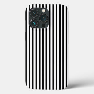 Case-Mate iPhone Case Grilles verticales modernes en noir blanc mignon