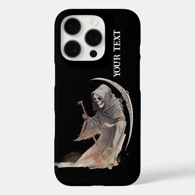 Coques Case-Mate iPhone Grim Reaper Scythe iPhone 16 Pro Coque. (Verso)