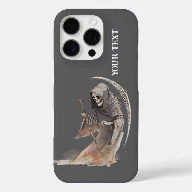 Coques Case-Mate iPhone Grim Reaper Scythe iPhone 16 Pro Coque. (Verso)