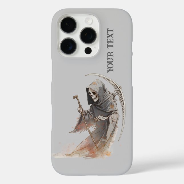 Coques Case-Mate iPhone Grim Reaper Scythe iPhone 16 Pro Coque. (Verso)
