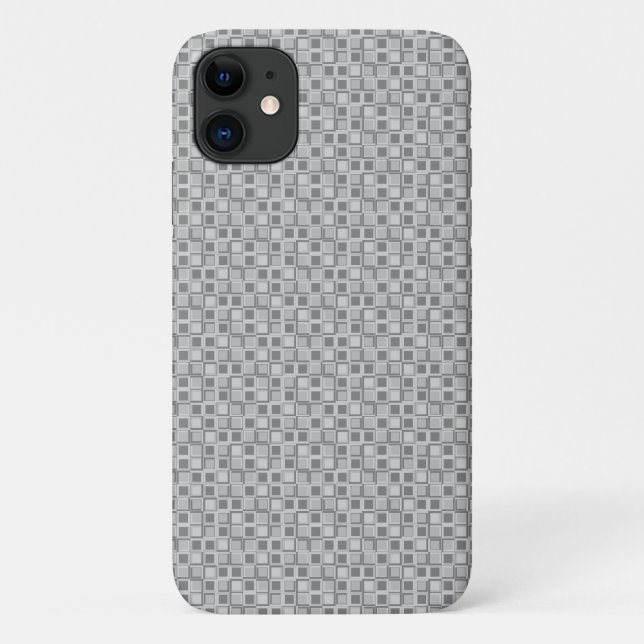 Coques Case-Mate iPhone Gris 70 ans style carré (Dos)