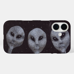 Coque Pour iPhone 16 Gris Alien
