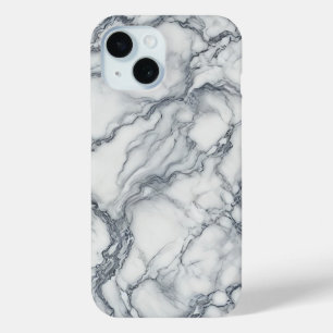 Coque Case-Mate iPhone Gris chic et blanc aspect marbre Glamour