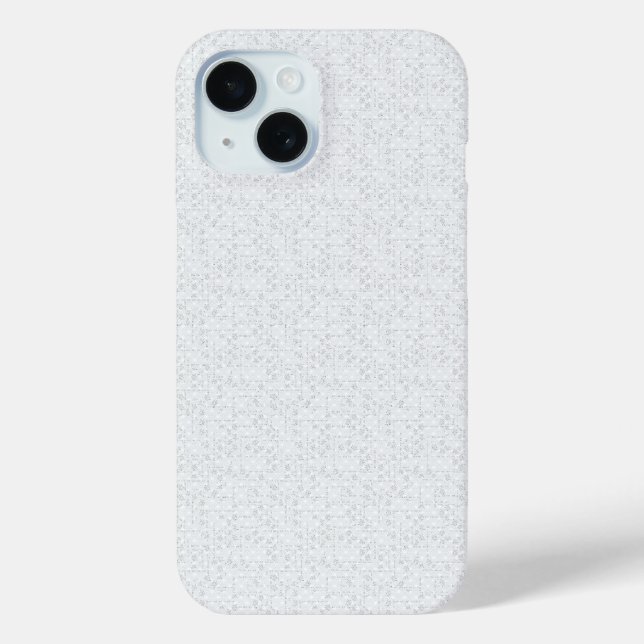 Coques Case-Mate iPhone Gris Clair Floral Géométrique | Motif Été Moderne (Verso)