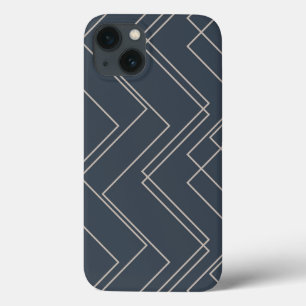 Case-Mate iPhone Case Gris, cool, moderne, tendance, lignes de zigzag un