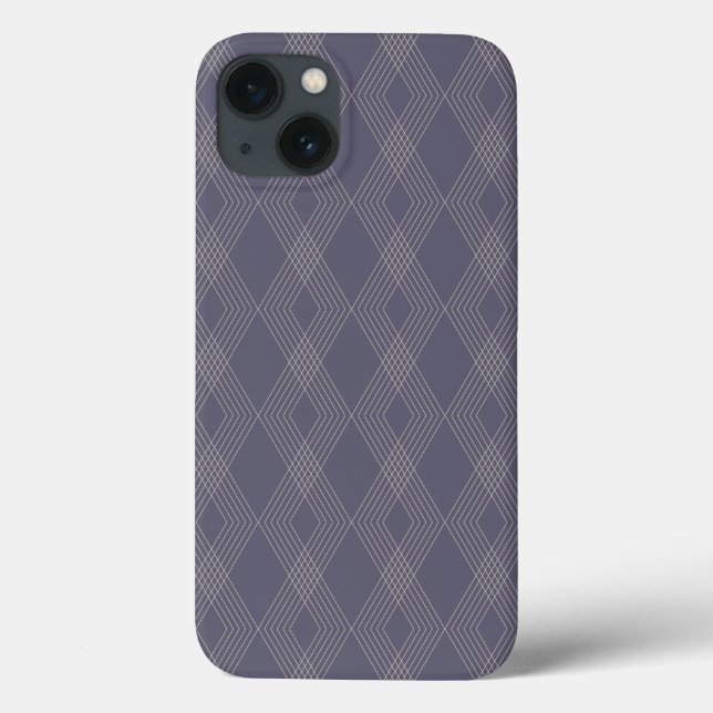 Coques Case-Mate iPhone Gris, cool, tendance, simple, moderne zig zag moti (Verso)