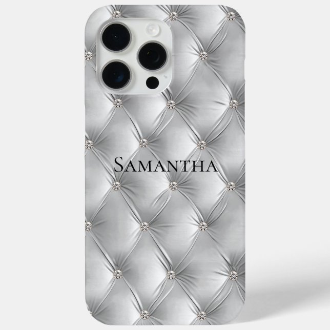 Coques Case-Mate iPhone Gris Doux Luxueux Faux Velours  (Verso)