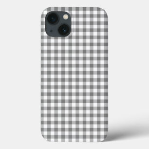 Coque Case-Mate iPhone Gris et blanc Checkered