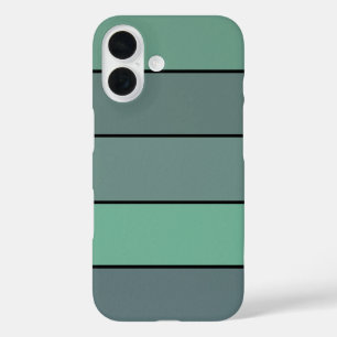 Coque Pour iPhone 16 Gris Et Vert D'Hiver Sur Papier Aquarelle
