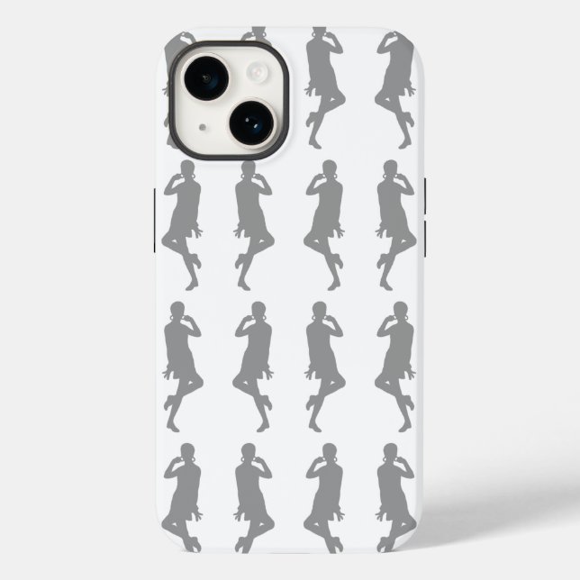 Coques Case-Mate iPhone Gris Gras Mod GoGo Girls (Verso)