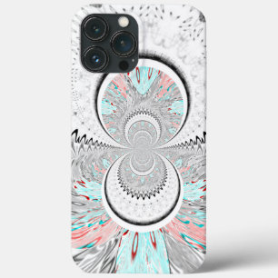 Etui iPhone 13 Pro Max Gris Kaleidoscope Art
