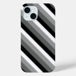 Coque Case-Mate iPhone Gris noir blanc rayures Design