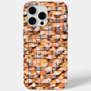 Coque Case-Mate iPhone Gris orange rugueux céramique carreaux avec défaut