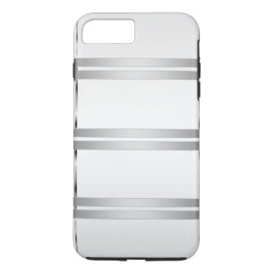 Coque Case-Mate Pour iPhone Gris personnalisé simple avec lignes d'argent