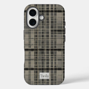 Coque Pour iPhone 16 Gris plat moderne et décalé