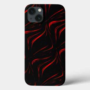 Case-Mate iPhone Case Gris rouge sur arrière - plan noir