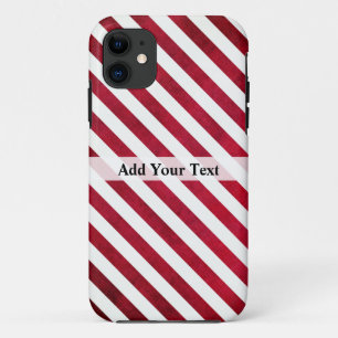 Case-Mate iPhone Case Gris rouges et blancs sur la texture du tissu par