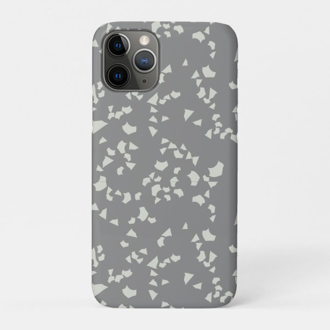 Coques Case-Mate iPhone Gris terrazzo Moderne minimaliste (Dos)