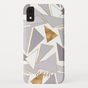 Case-Mate iPhone Case Gris Triangles Gris Gris Gris