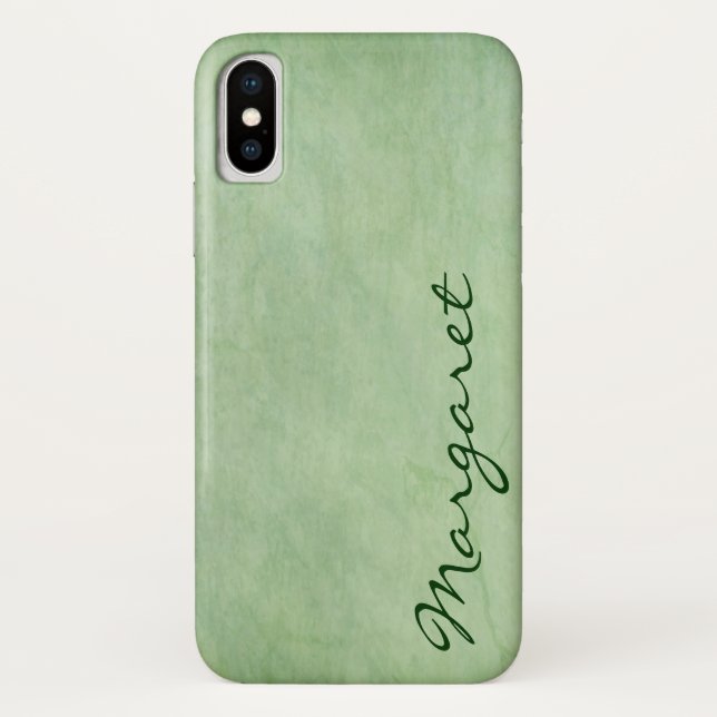 Coques Case-Mate iPhone Gritty Green personnalisé (Dos)