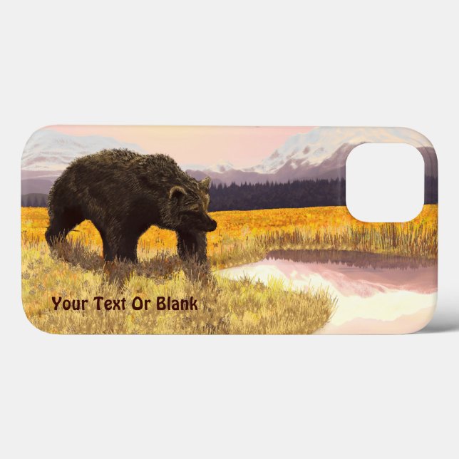 Coques Case-Mate iPhone Grizzly Pond (Verso (horizontal))