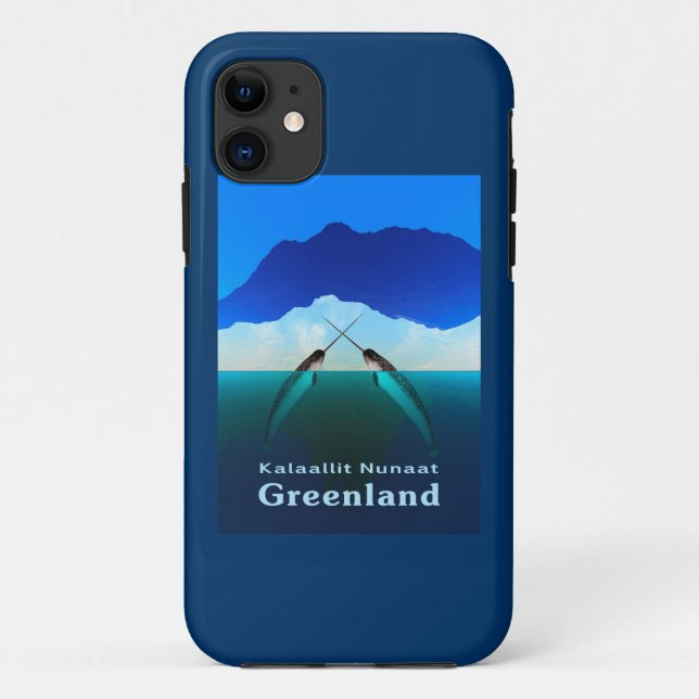 Coques Case-Mate iPhone Groenland - Narwhal (Dos)