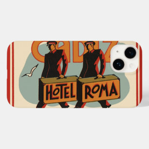 Coque Case-Mate iPhone Grooms d'hôtel vintage Hotel Roma, Cadiz, Espagne