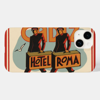 Coque Case-Mate iPhone Grooms d'hôtel Vintage Travel Bellhops Hotel Roma,