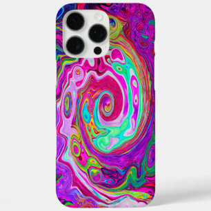 Coque iPhone 16 Pro Max Groovy Abstrait Rétro Tourbillon Arc-en-ciel Magen