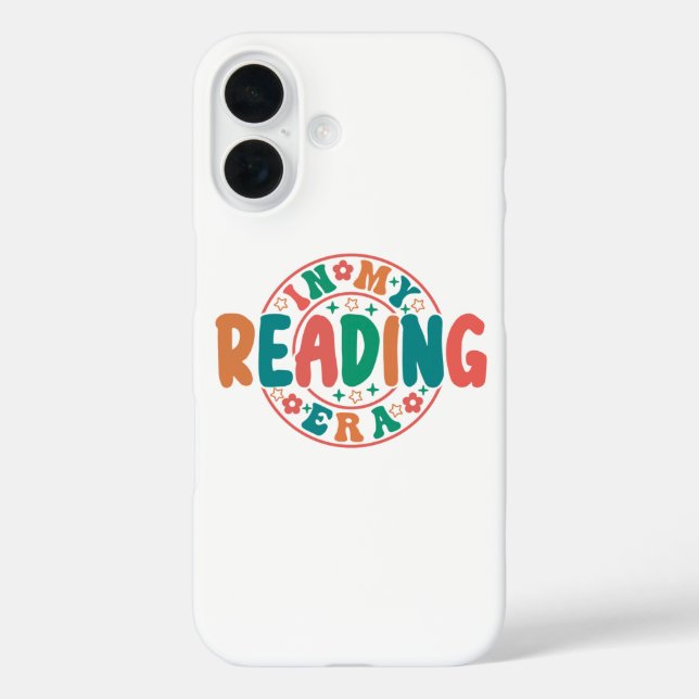 Coques Case-Mate iPhone Groovy "In My Reading Era" Wavy Font Graphic (Verso)