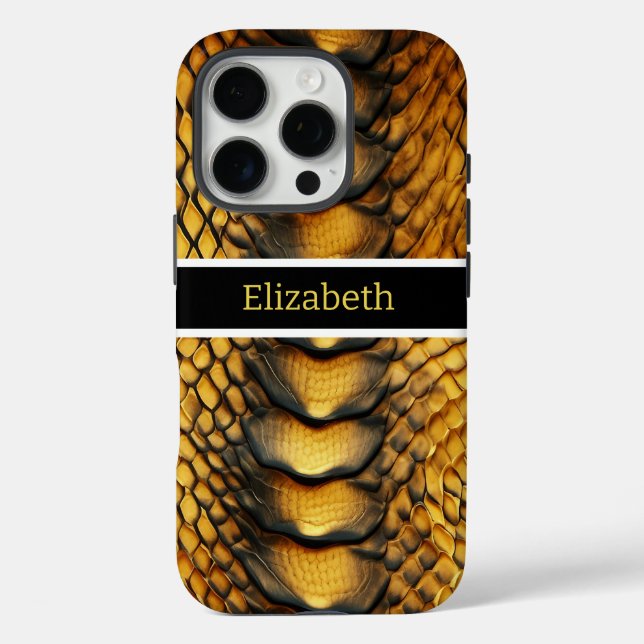 Coques Case-Mate iPhone Gros plan de la peau vibrante d'un serpent (Verso)