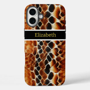 Coque Pour iPhone 16 Plus Gros plan de motifs venimeux de serpent