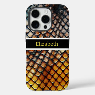 Coque iPhone 16 Pro Gros plan de motifs venimeux de serpent