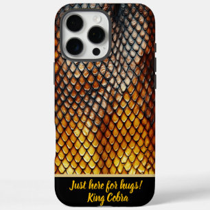 Coque iPhone 16 Pro Max Gros plan de motifs venimeux de serpent