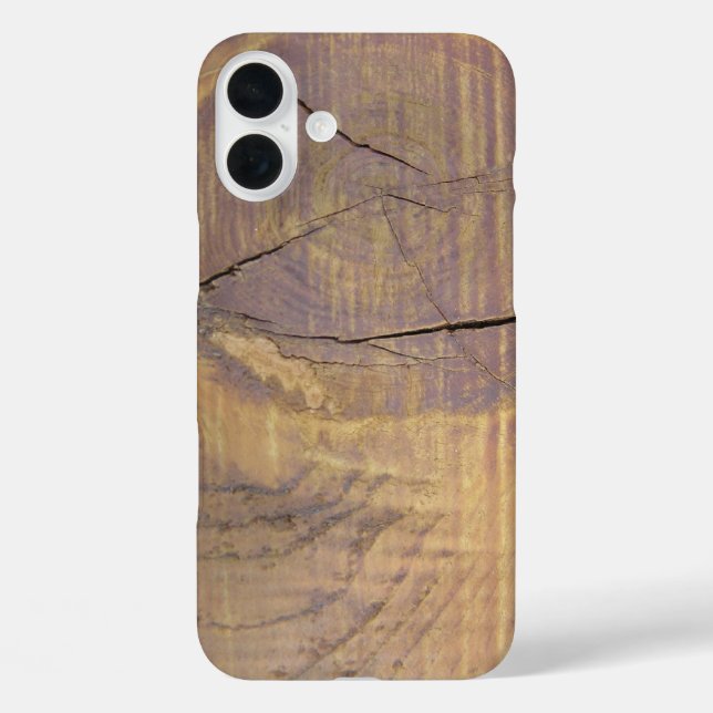 Coques Case-Mate iPhone Gros plan en bois de cèdre rustique (Verso)