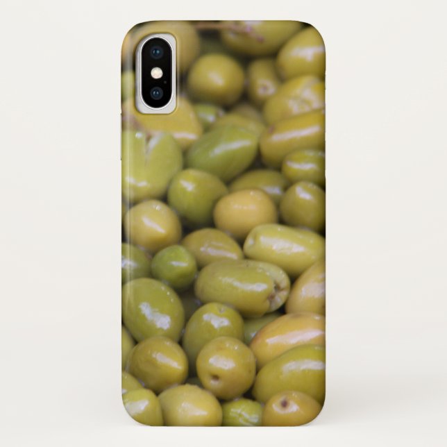 Coques Case-Mate iPhone Gros plan sur des olives vertes (Dos)