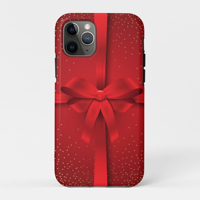 Coques Case-Mate iPhone Gros Red Bow Noël cadeau de Noël (Dos)