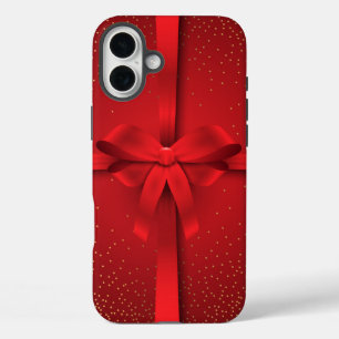 Coque Pour iPhone 16 Plus Gros Red Bow Noël cadeau de Noël