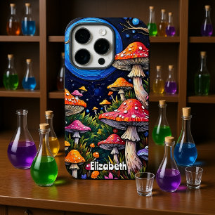 Coque iPhone 16 Pro Grosse de champignons à la Lune