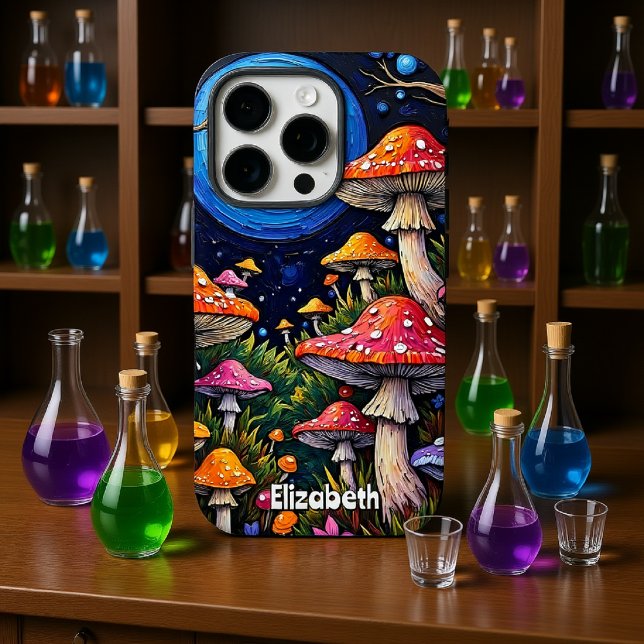 Coques Case-Mate iPhone Grosse de champignons à la Lune (Créateur téléchargé)