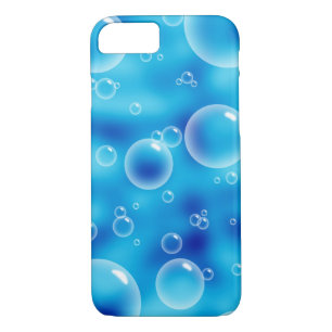 Coque iPhone 8/7 Grosses bulles bleues rebondissantes